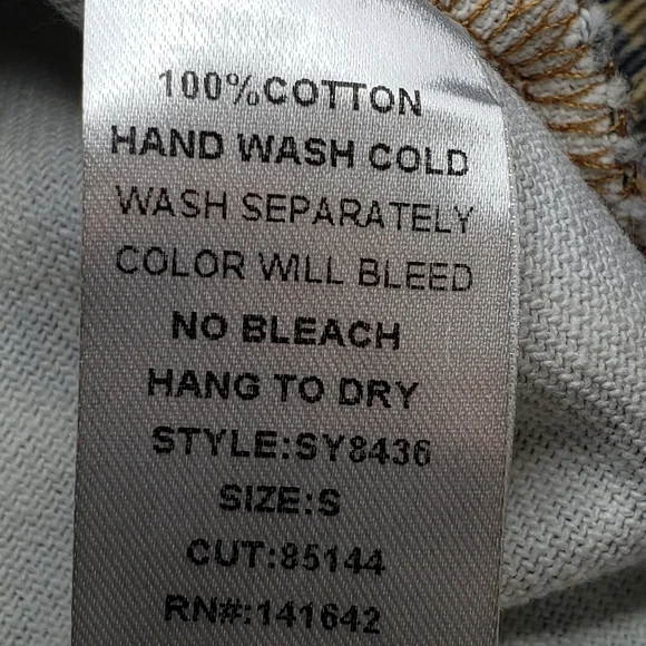 She+Sky Cognac Leopard Print Denim Mini Skirt - Picture 6 of 7